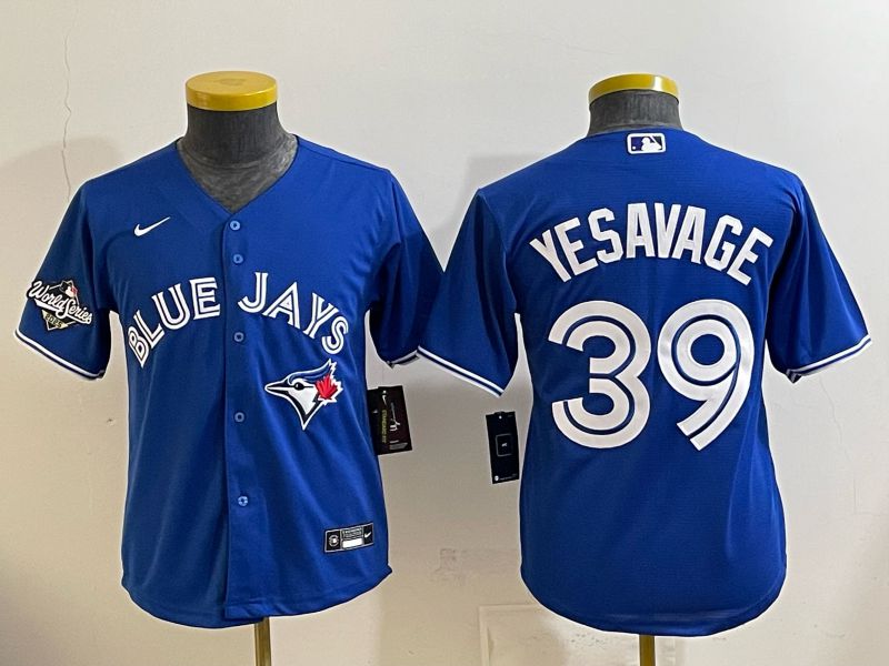 Youth 2025 Toronto Blue Jays #39 Yesavage blue Game Nike MLB Jersey style 002->youth mlb jersey->Youth Jersey